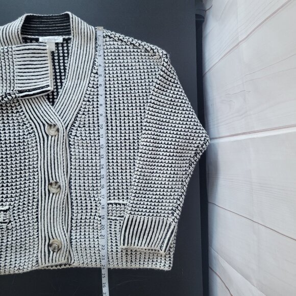 Christopher & Banks Textured Button Front Knit Sweater Cardigan, Women’s L, EUC - Picture 9 of 9